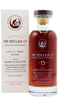Auchroisk - Red Cask Co. - Single Sherry Cask #801418 2009 13 year old Whisky