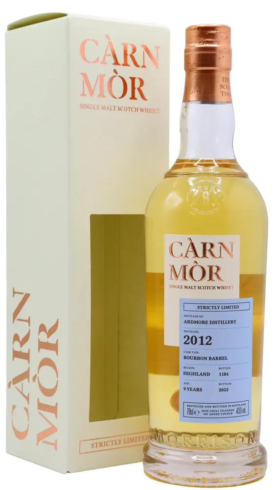 Ardmore - Carn Mor Strictly Limited - Bourbon Cask Finish 2012 9 year old Whisky 70CL