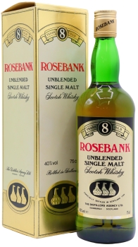 Rosebank (silent) - Unblended Single Malt 3 Stills 8 year old Whisky 75CL
