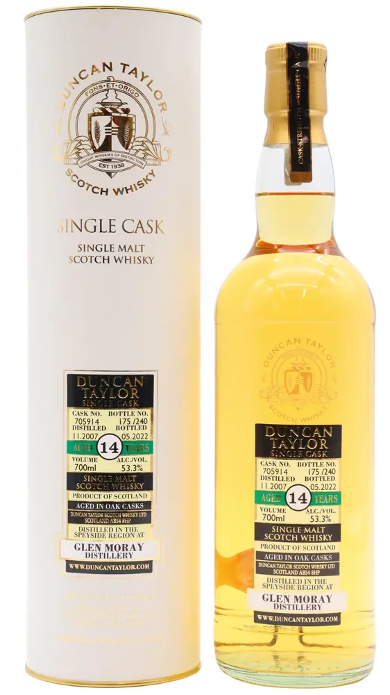 Glen Moray - Single Cask #705914 2007 14 year old Whisky