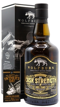 Wolfburn - 2022 Fathers Day Release - Lightly Peated Cask Strength 7 year old Whisky 70CL