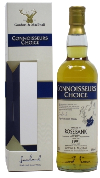 Rosebank (silent) - Connoisseurs Choice 1991 17 year old Whisky 70CL