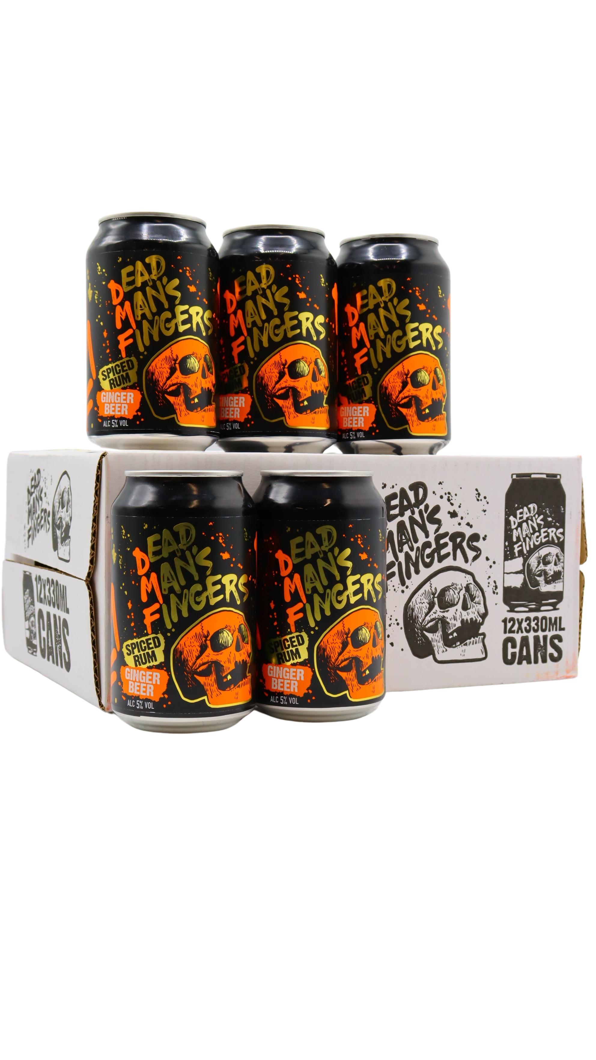 Dead Man's Fingers Spiced Rum & Ginger Beer PreMixed Cans 12 x 330ml