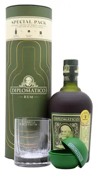 Diplomatico - Reserva Exclusiva Rum Glass & Ice Mould Gift Pack 70CL