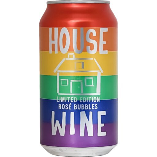 House Wine Rose Bubbles Can 375ml
