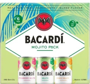 Bacardi Cocktails - Mojito Variety Pack (6 pack 12oz cans)