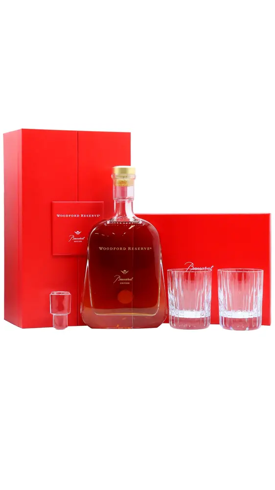 Woodford Reserve - Baccarat Edition Bourbon Whiskey (Includes Baccarat Glasses) 70CL