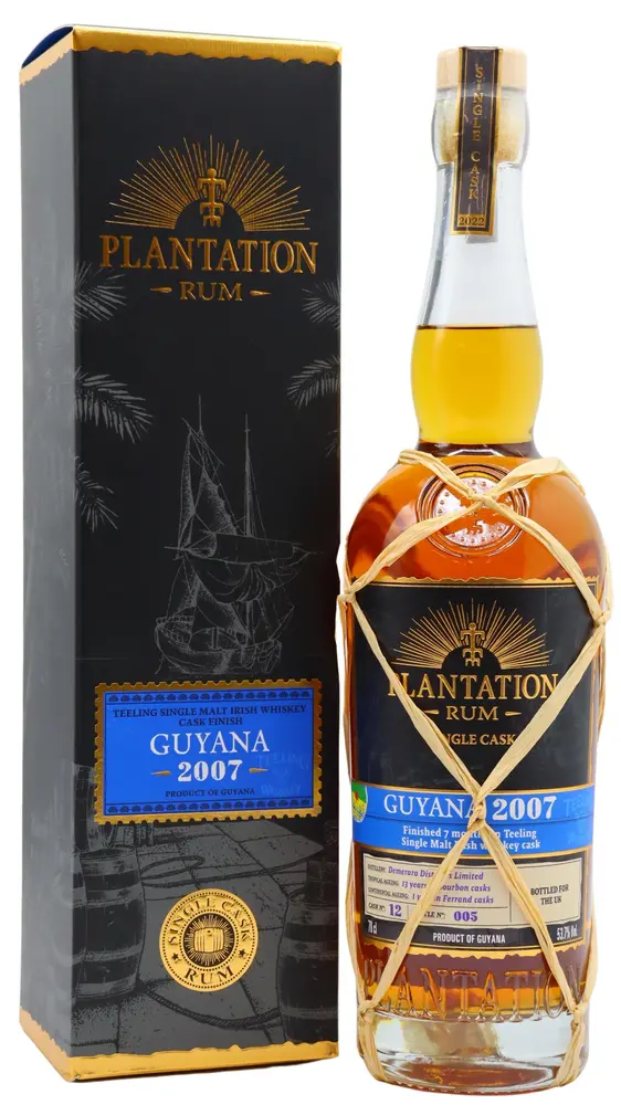 Plantation - Single Cask Collection 2022 - Teeling Cask Finish Guyana 2007 15 year old Rum (UK Exclusive)