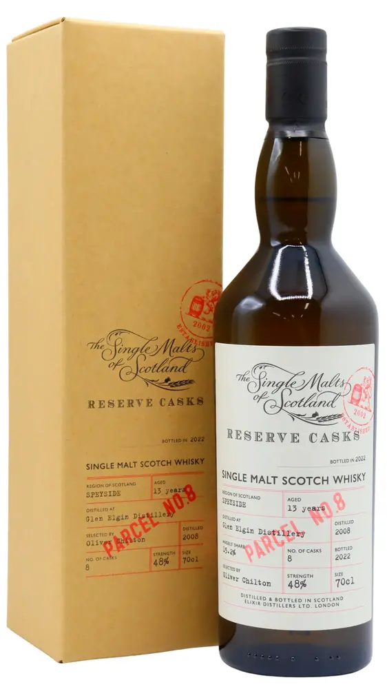 Glen Elgin - Single Malts Of Scotland - Reserve Cask - Parcel #8 2008 13 year old Whisky 70CL