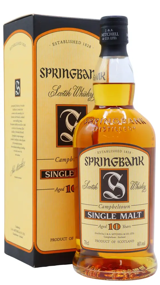 Springbank - Campbeltown Single Malt 10 year old Whisky (Old Bottling) 70CL