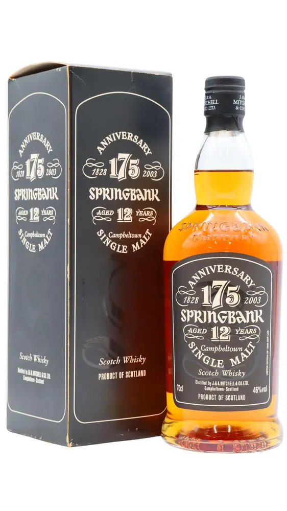 Springbank - 175th Anniversary Campbeltown Single Malt Scotch 1991 12 year old Whisky 70CL