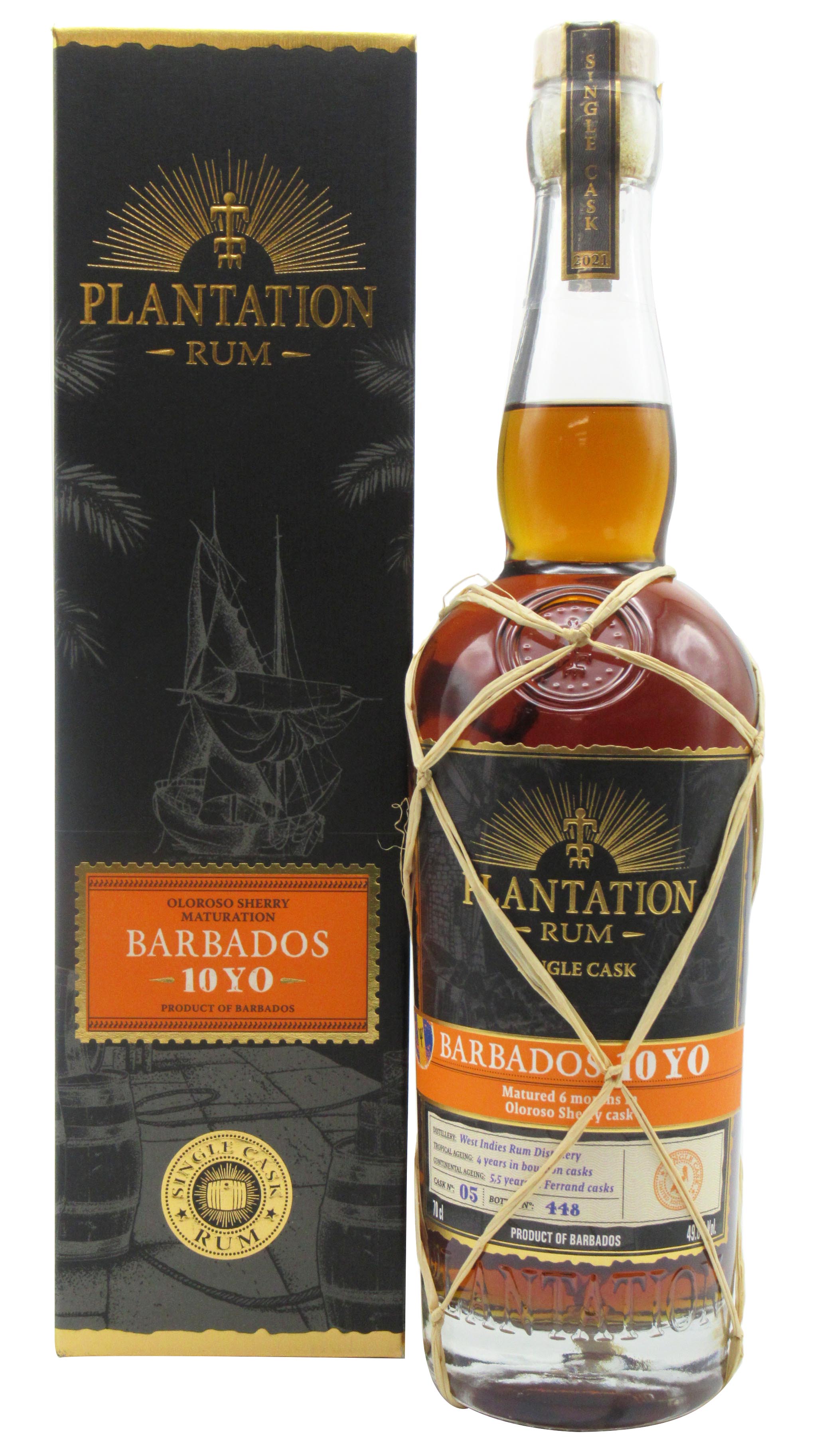 Plantation - Barbados Limited Edition Sherry Oloroso Cask 10 year old Rum  70CL | Whisky Liquor Store