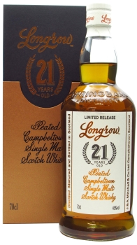 Longrow - Peated Campbeltown Single Malt 2020 Release 21 year old Whisky