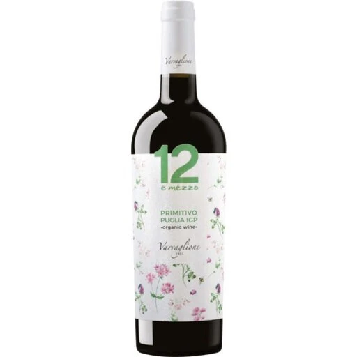 Varvaglione '12 e Mezzo' Organic Primitivo del Salento 750ml