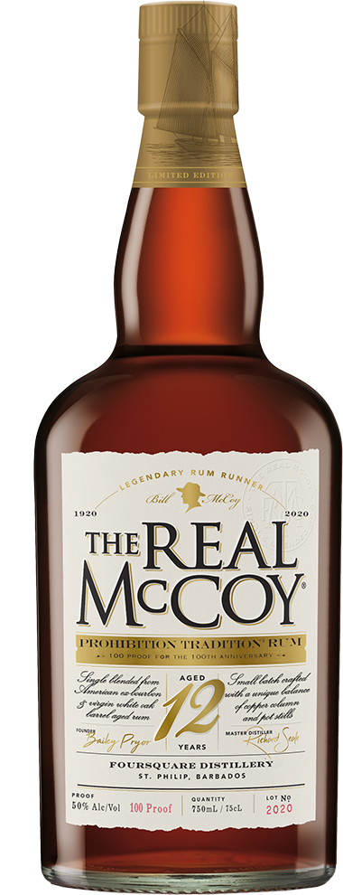 The Real Mccoy Rum Prohibition Tradition Barbados 12yr 100th Anniversary 750ml