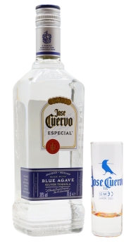 Jose Cuervo - Shot Glass & Especial Silver Tequila