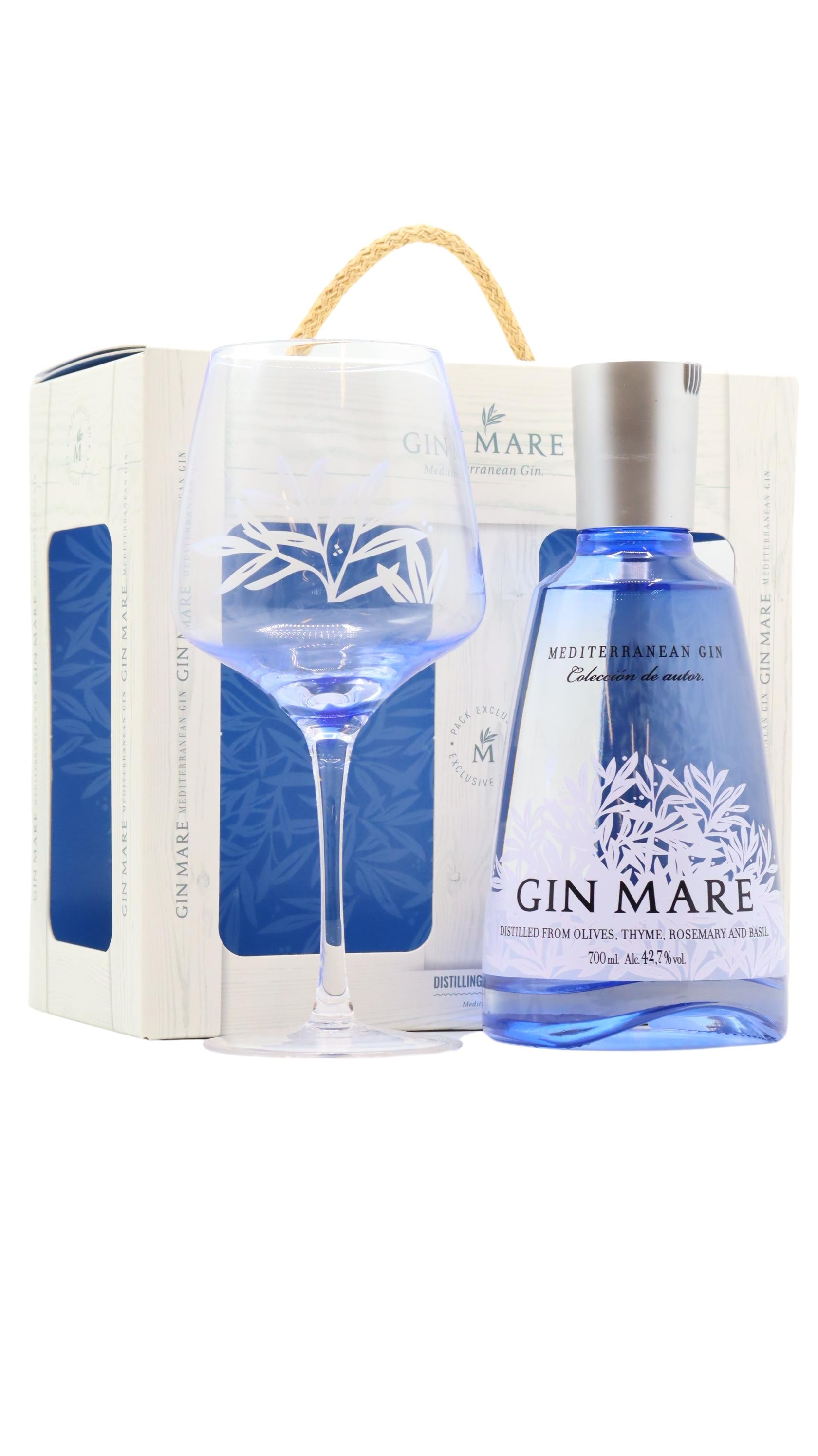 Gin Mare - Mediterranean Glass Pack Gin 70CL | Bourbon Liquor Store