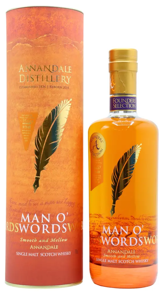 Annandale - Man O' Words Founder's Selection - Single Sherry Cask #587 2016 5 year old Whisky 70CL