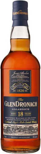 Glendronach Allardice 18 Year Old Highland Single Malt Scotch Whisky 750ml