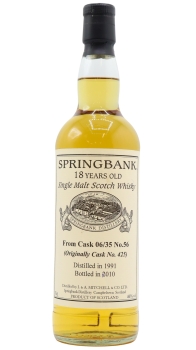 Springbank - Single Cask #56 1991 18 year old Whisky 70CL