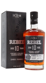Rebel - Single Barrel Bourbon 10 year old Whiskey 75CL