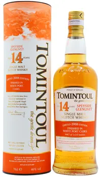 Tomintoul - White Port Cask Finish Speyside Single Malt Scotch 2008 14 year old Whisky 70CL