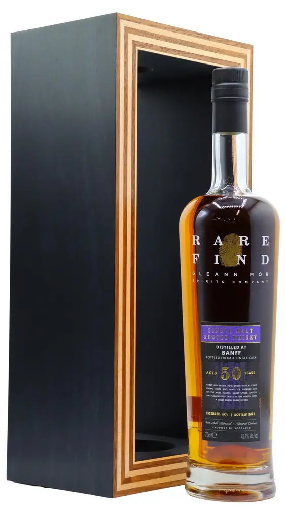Banff (silent) - Gleann Mor Rare Find Single Cask 1971 50 year old Whisky 70CL