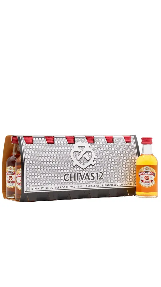 Chivas Regal - Blended Scotch 12 year old Whisky Miniatures (12 x 5cl)