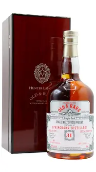Springbank - 31 year old Hunter Laing's Old & Rare Single Cask Single Malt Scotch 1991 Whisky 70cl 49.3% ABV