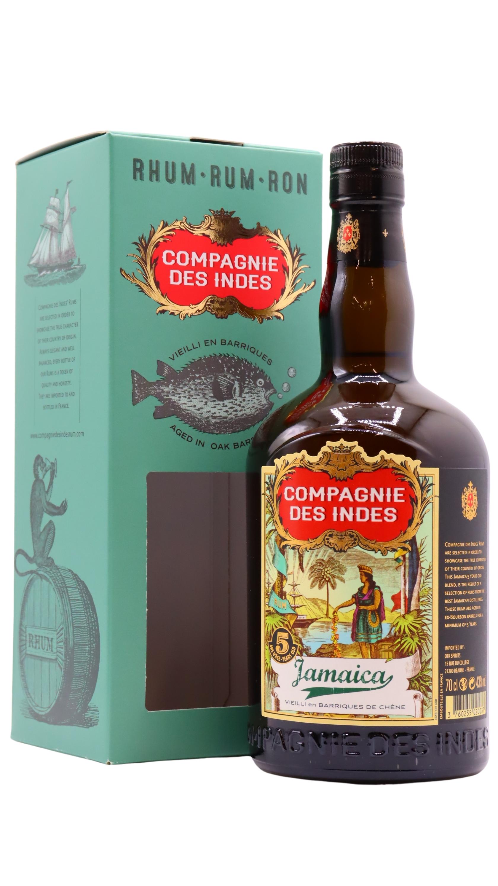 Compagnie Des Indes Jamaican 5 year old Rum 70CL Nationwide Liquor