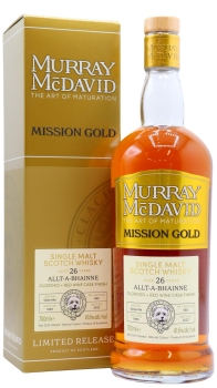 Allt-a-Bhainne - Mission Gold - Oloroso & Red Wine Cask Matured 1995 26 year old Whisky 70CL