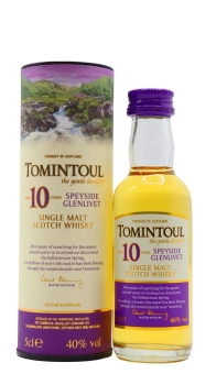 Tomintoul - Speyside Single Malt Miniature 10 year old Whisky 5CL
