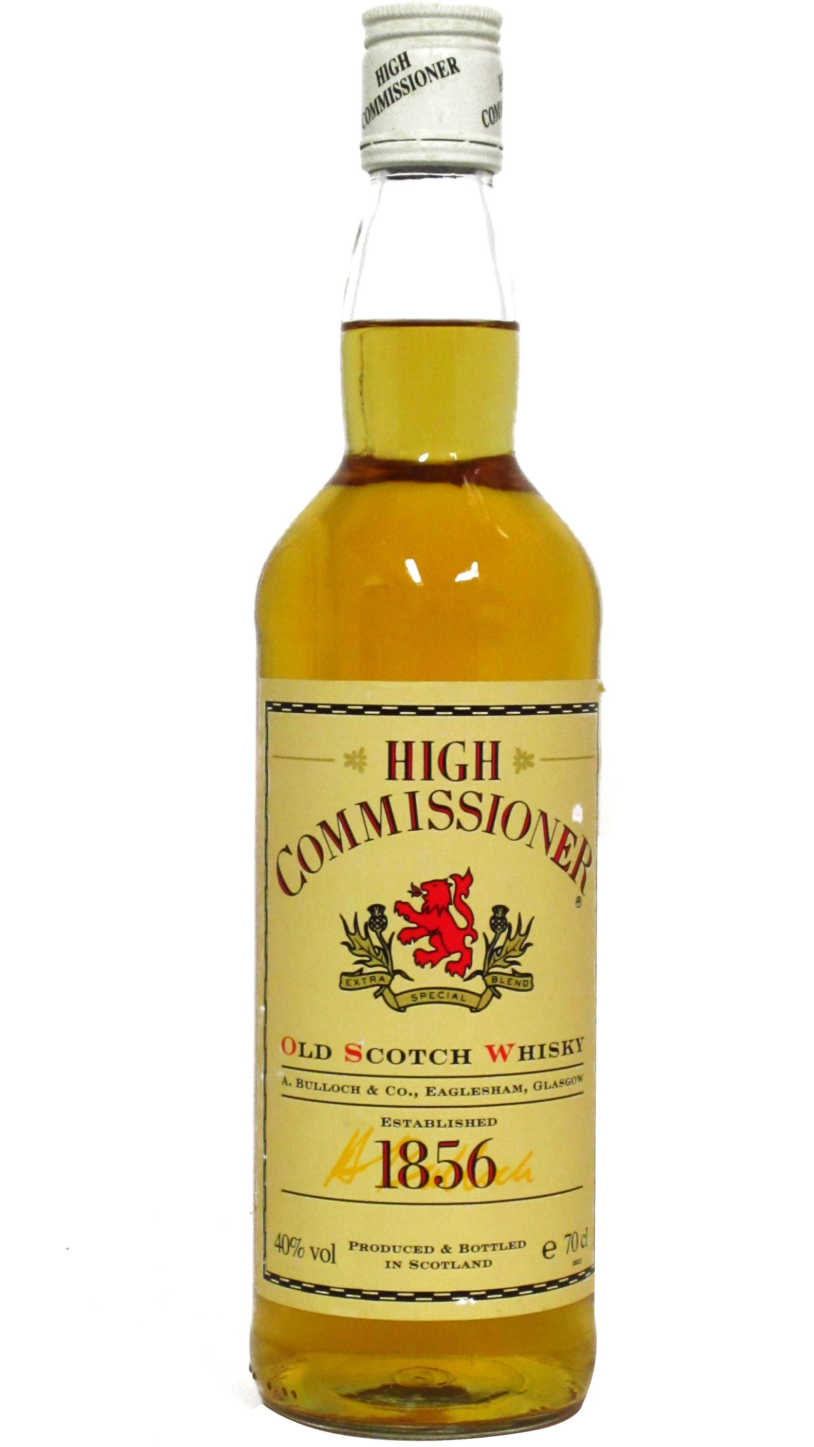 Scotch whisky цена 0.7. Виски Хай Коммишинер. Виски Commissioner 1856. High Commissioner виски. Commissioner Blended Scotch Whisky.