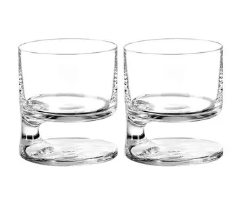 Joe Colombo - Smoke Double Old Fashioned Glass (Twin Pack)