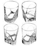 Enzo Mari - Conversazione Old Fashion Glass (Quad Pack) 28cl