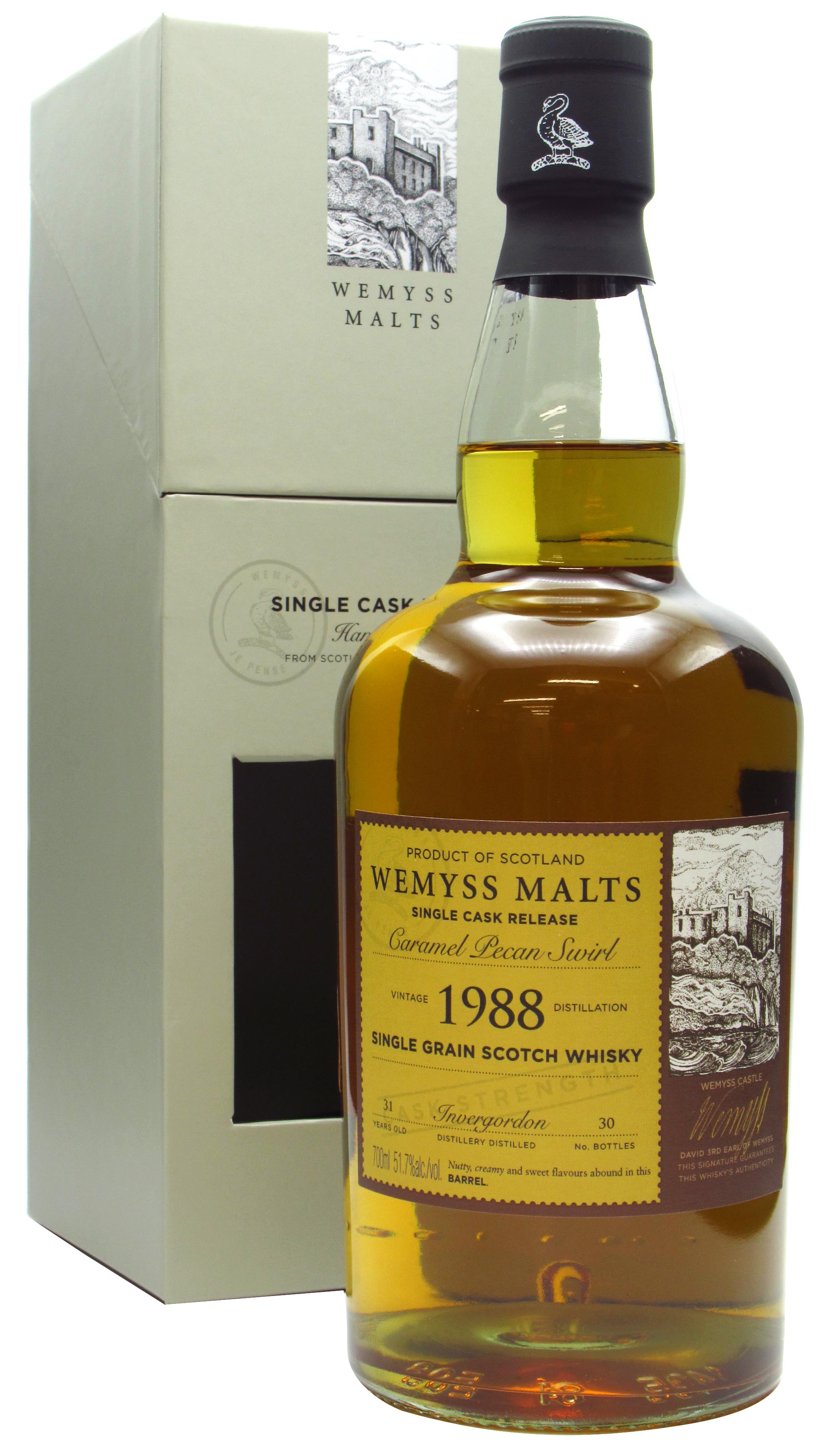 Invergordon Caramel Pecan Swirl Single Cask 1988 31 year old Whisky