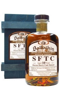 Ballechin - 10 year old Straight From The Cask - Oloroso Sherry Cask #201 2010 Whisky 50cl 60.1% ABV