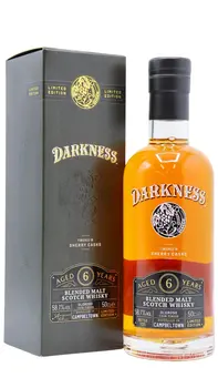 Darkness - Campbeltown Oloroso Sherry Cask Blended Malt 6 year old Whisky 50CL