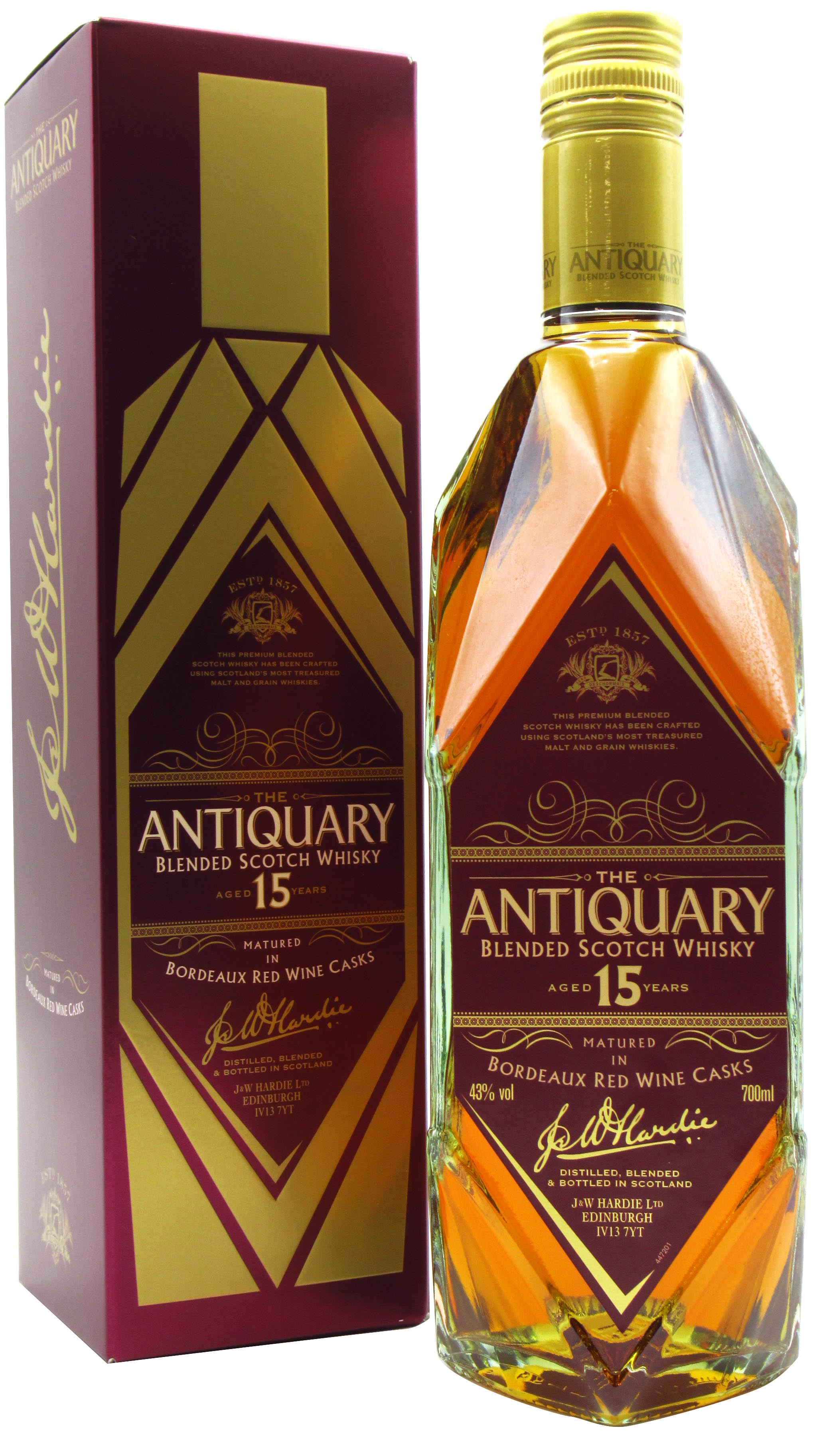 Vil ikke bønner pastel The Antiquary - Bordeaux Wine Cask Matured 2006 15 year old Whisky 70CL |  Whisky Liquor Store