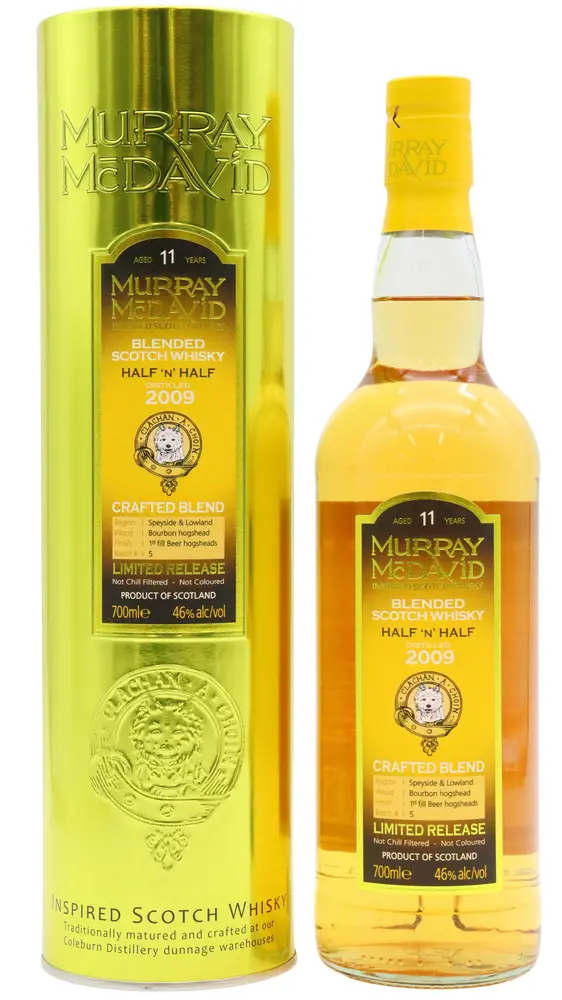 Murray McDavid - Half ‘N’ Half Crafted Blend Blended Scotch 11 year old Whisky 70CL