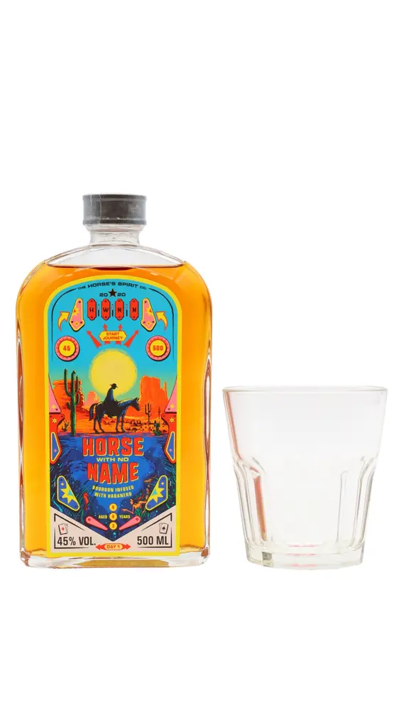 Horse With No Name - Habanero Infused Bourbon 4 year old Whiskey (Includes Branded Glass)