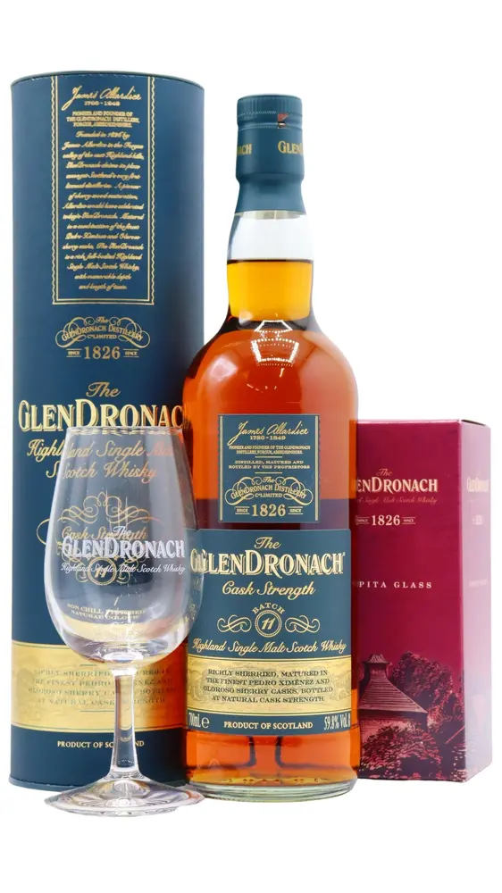 Glendronach - Cask Strength Batch #11 Highland Single Malt Scotch Whisky (Includes Branded Glass)