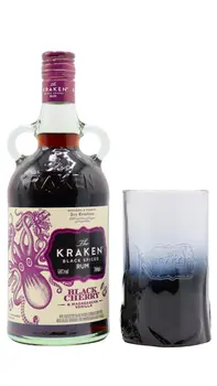 Kraken - Black Cherry & Madagascan Vanilla Black Spiced Rum (Includes Branded Glass) 70CL