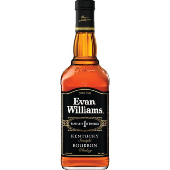 Evan Williams Black Label Bourbon Glass 750ml