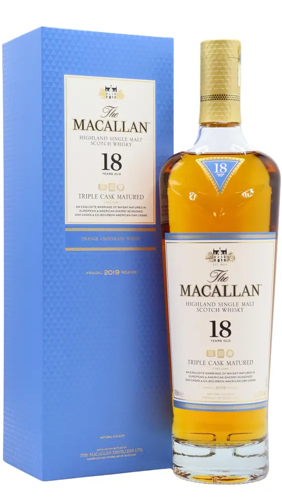 Macallan - 2019 Release Triple Cask Matured Highland Single Malt Scotch 18 year old Whisky 70CL