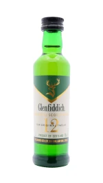 Glenfiddich - 12 year old Single Malt Scotch Whisky 5cl 40% ABV Miniature