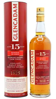 Glencadam - 15 year old Reserva De Jerez Sherry Cask Finished Highland Single Malt Scotch 2007 Whisky 70cl 46% ABV