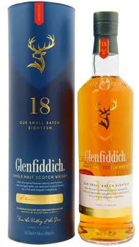 Glenfiddich - 18 year old Speyside Single Malt Scotch Whisky 70cl 40% ABV (Old Bottling)