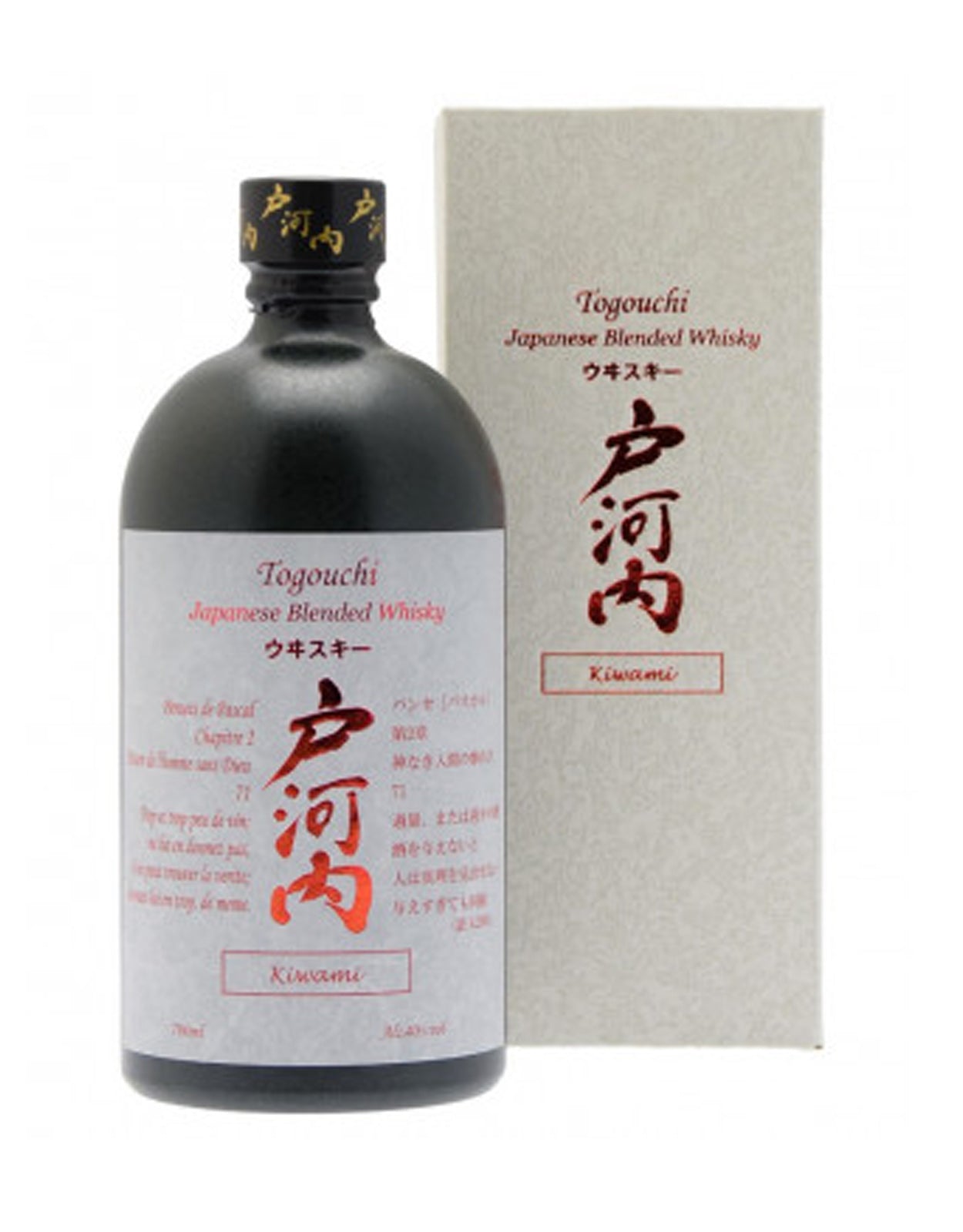 Togouchi Kiwami Japanese Blended Whiskey 700ml