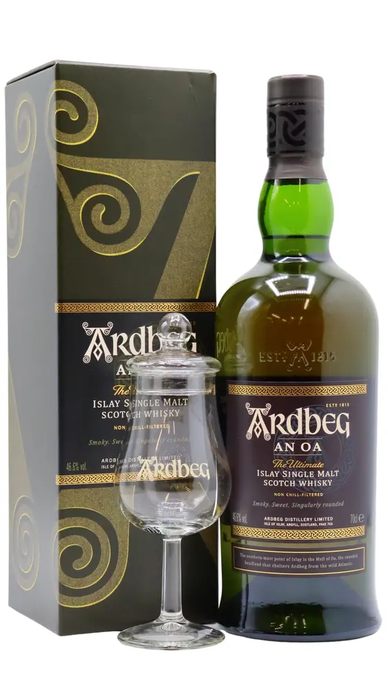 Ardbeg - AN OA Islay Single Malt Scotch Whisky (Includes Tasting Glass)